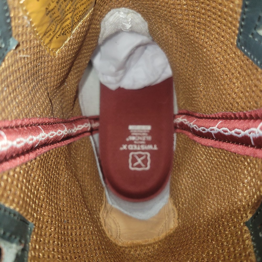 Twisted X Cellstretch Comp Toe Boot Mocha/Saddle Mens Size 14EE