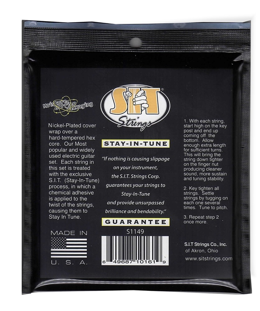 Guitar Strings Electric Power Wound SIT Custom Medium Set S1149