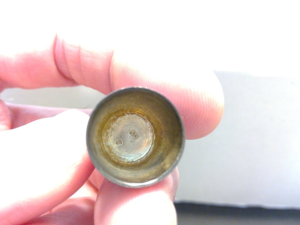 Sterling Silver & Enamel Thimble - Blue Farm Scene Windmill - AS IS