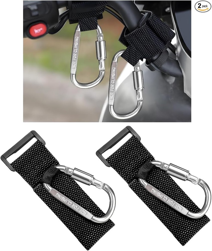 2 Pack Multipurpose Hook for Hanging Helmet, Goggle, Headsets, Durable Silver