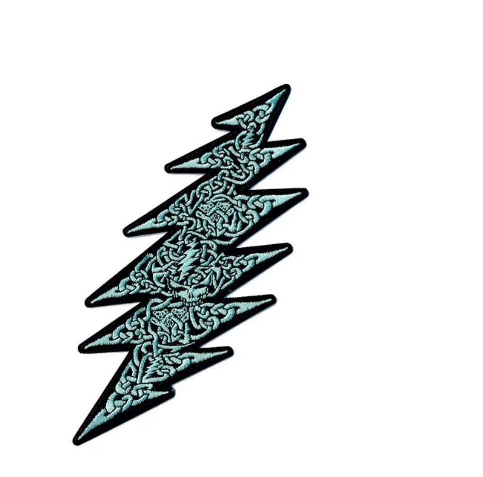 Grateful Dead Patch-Celtic Lightning Bolt iron-on