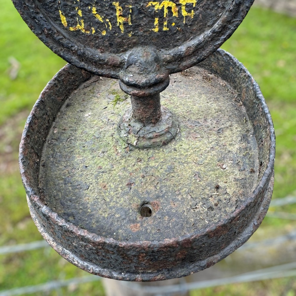 Antique Victorian Cast Iron Boot Scraper Decorative Garden Painted