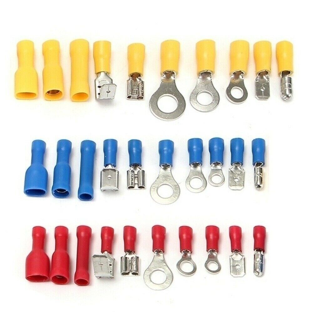 480 PC ASSORTED INSULATED ELECTRICAL WIRE TERMINAL CRIMP CONNECTOR SPADE SET KIT