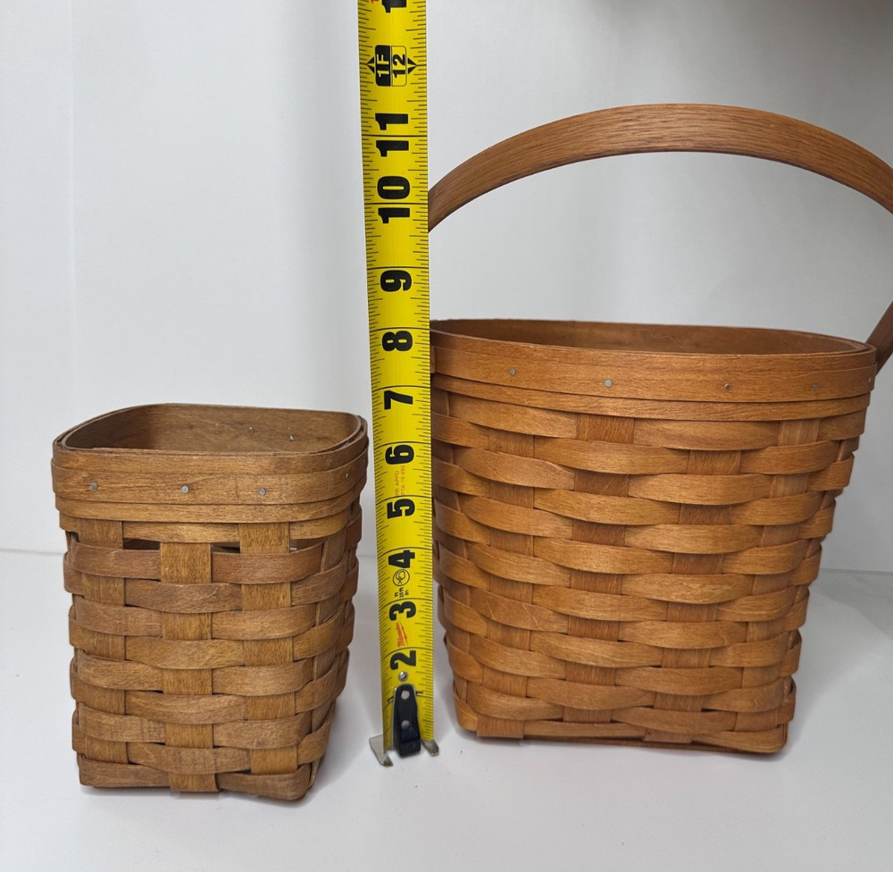 Workshops Baskets Lot 2 Sing Handle, Spoon Basket