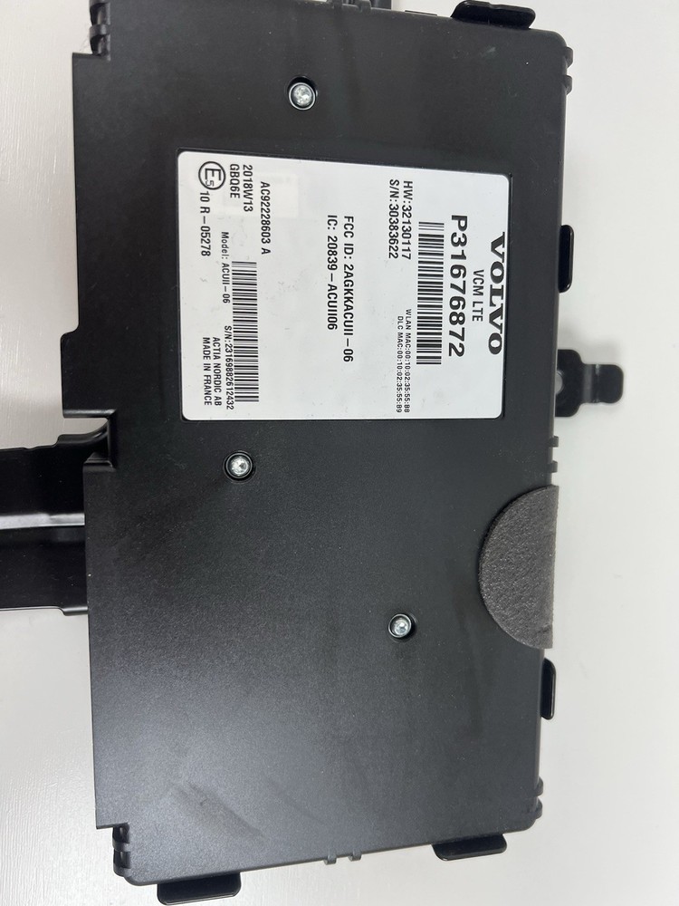 16-22 XC90 Electronic Communication Voice Connectivity Control Module BCM OEM OE