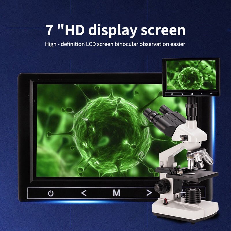Educational professional laboratory compound optical trinocular microscope