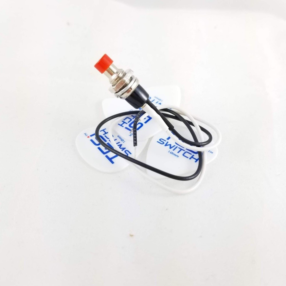 Tesi MICRO 7MM Momentary Push Button Guitar Kill Switch with Red Top
