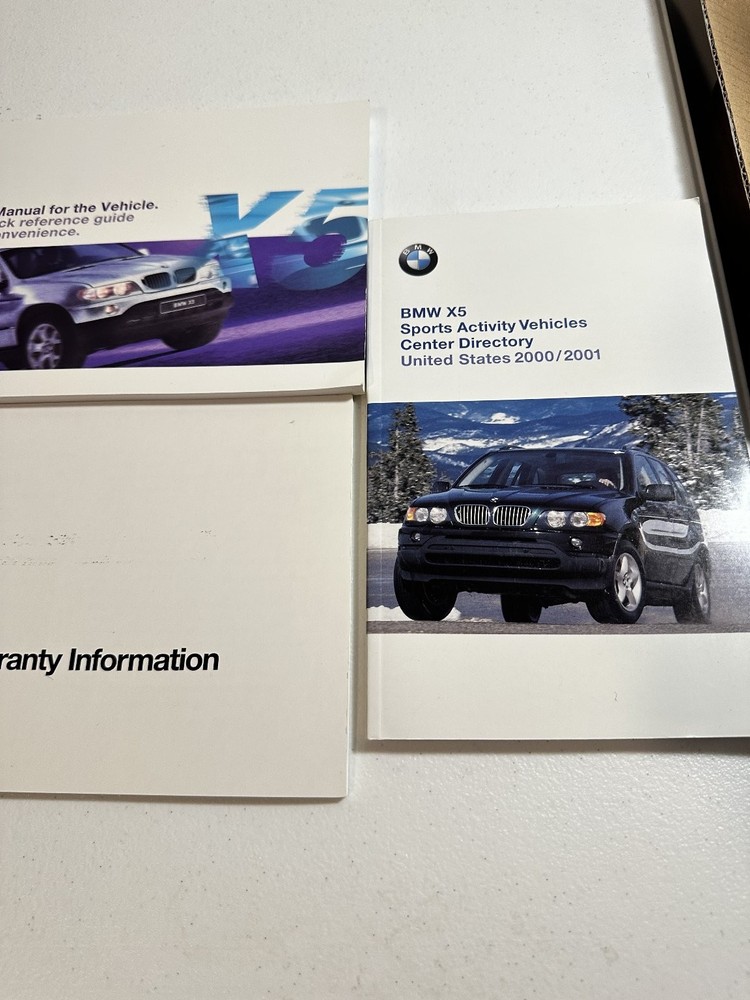 BMW X5 Owner's Manuals Set 2000/2001