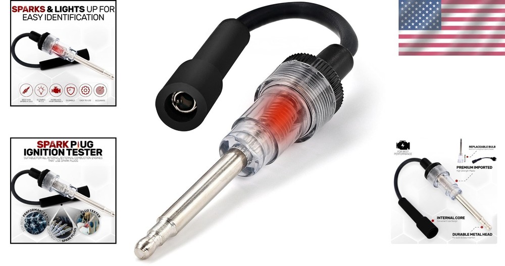 Ram-Pro Inline Spark Tester for 6-12 Volt Engines – Essential Tool for Mechanics