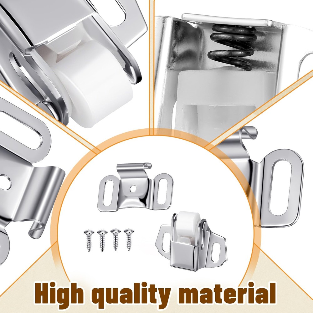 Shimeyao 1 Set Mailbox Replacement Roller Catch Latch with Screws Hardware Ro...