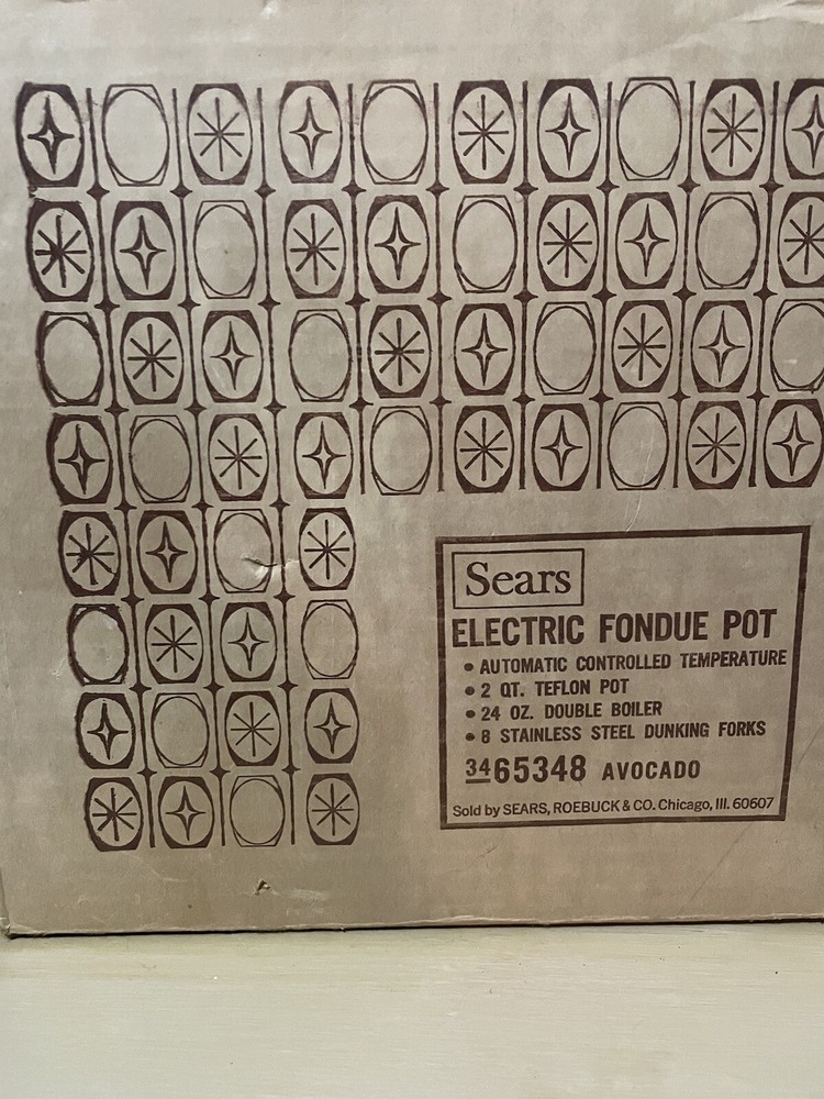Fondue Set Vintage 1971
