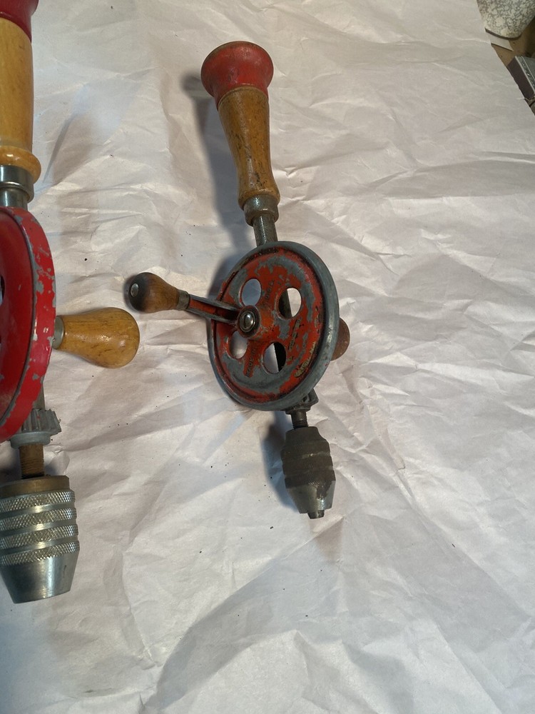 2 Vintage Egg Beater Hand Drills