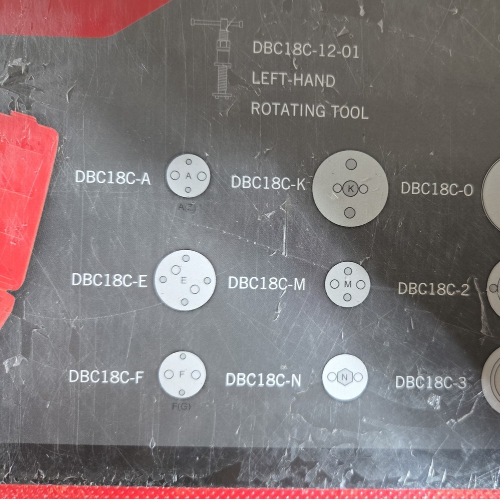 #bm645 Mac Tools DBC18C 18 Piece Disc Brake Caliper Set