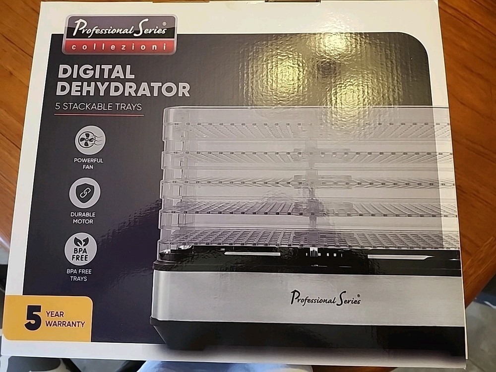 CE Brands Professional Series Digital Dehydrator - 5 Stackable Trays