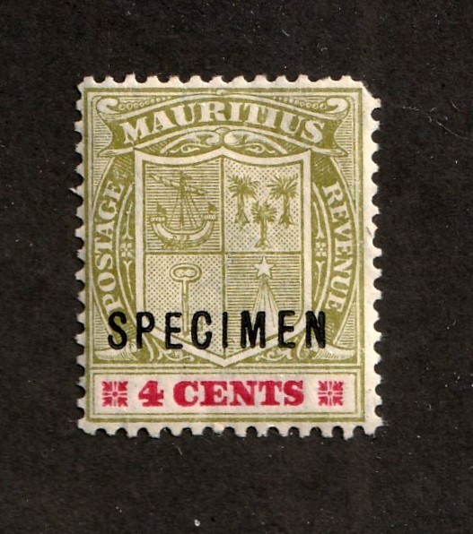 Mauritius         165      MH OG Speciment overprint