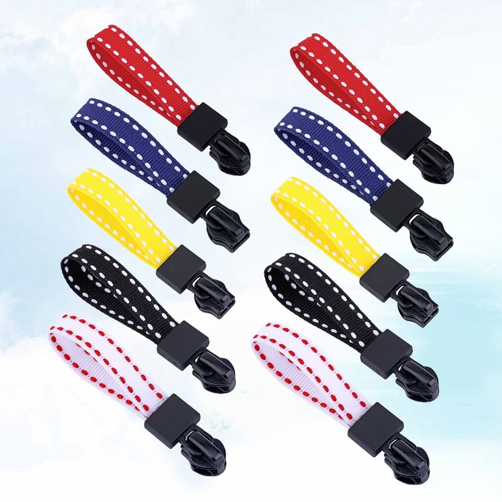 20 Pcs Webbing Zipper Heads Clothes Puller Purse Replacement