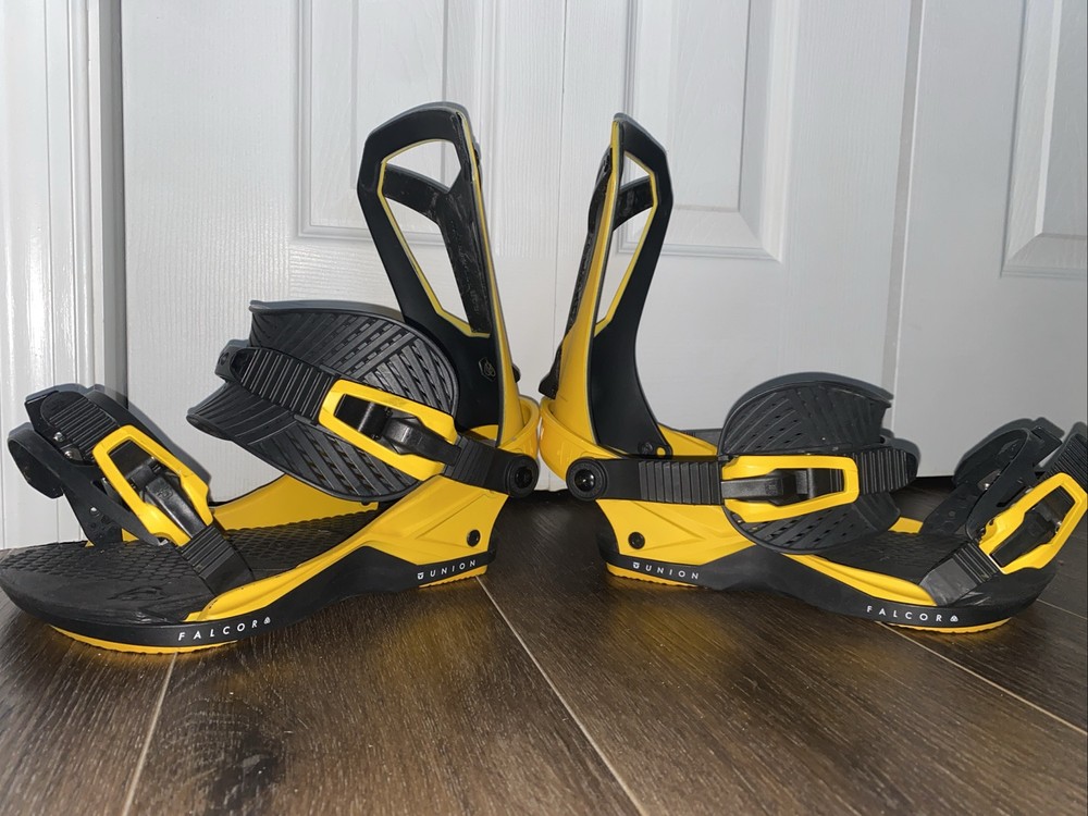 Union Falcor Bindings Size Medium Yellow Black Travis Rice