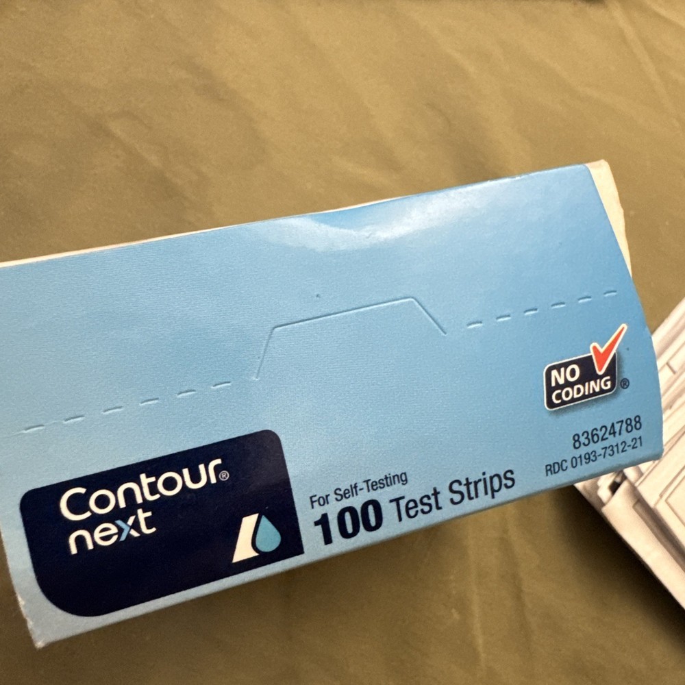 ContourS-Next Glucose Test Strips, 100 Count. Exp 2027 Strips