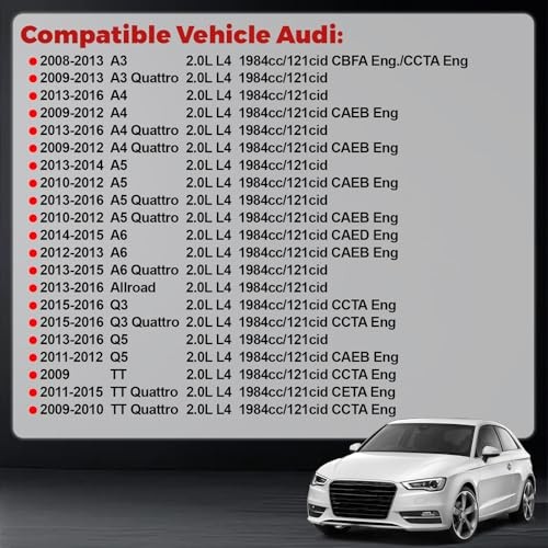 Aluminum Compatible with A3 A4 A5 A6 Q3 Q5 TT Passat Jetta Golf GTI Water Pump