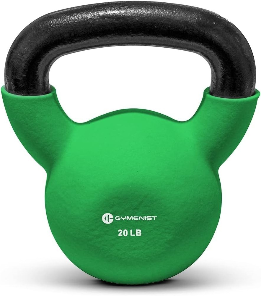 Durable 20-lb Neoprene Kettlebell with Comfortable Grip for Effective Workouts