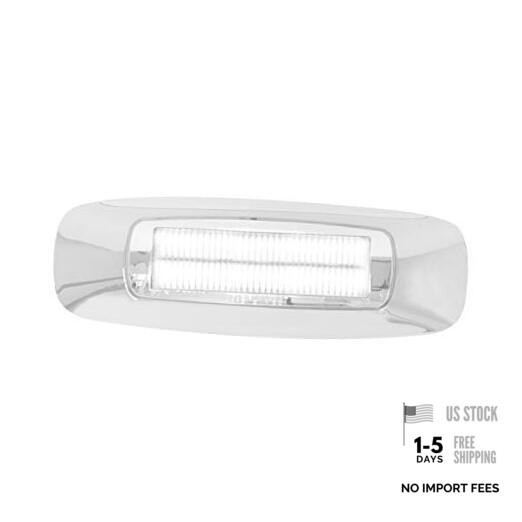 74734 Light (Rectangle Prime 4 LED Dual Function Int.) 4-5/8" White/Clear