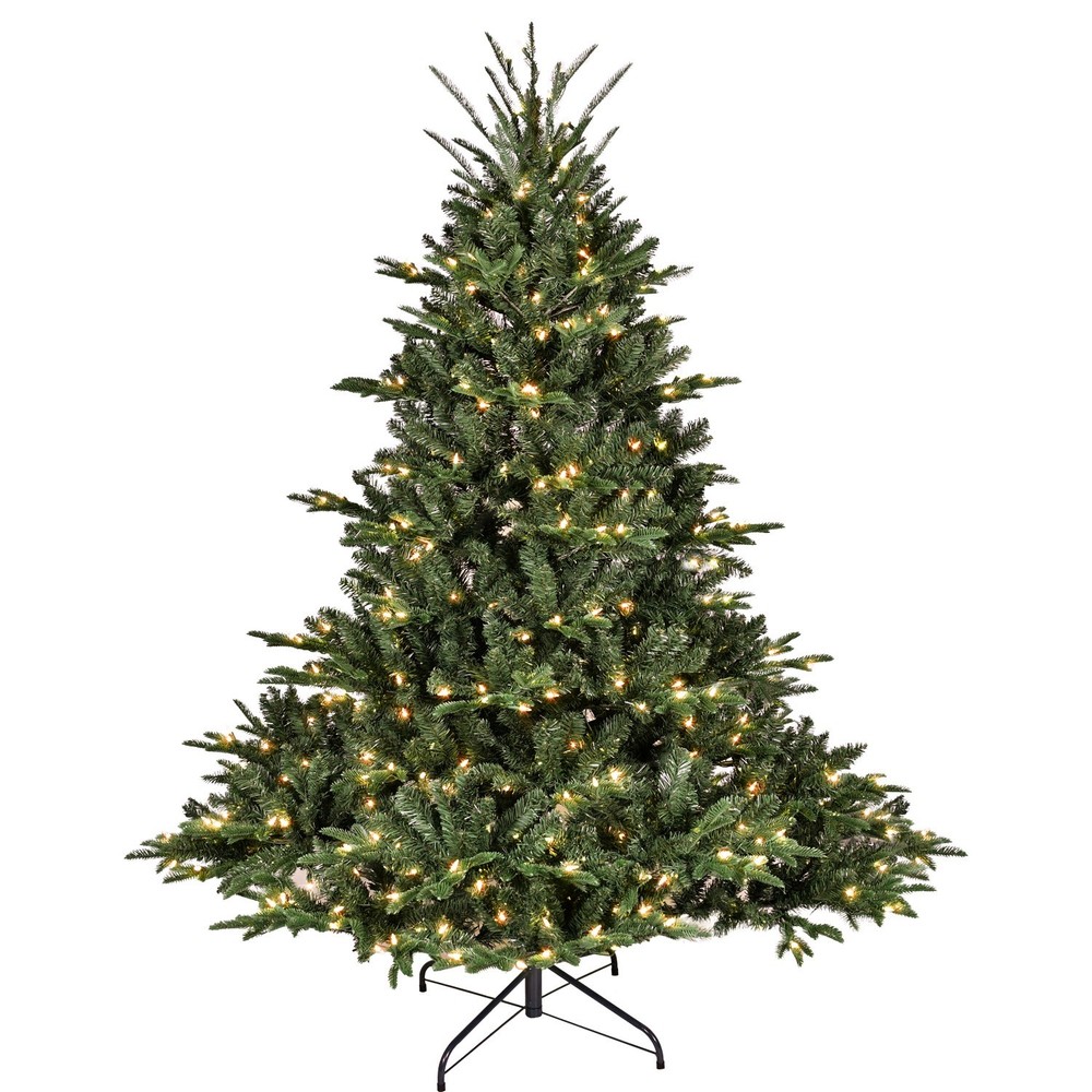 4-9FT Prelit Artificial Christmas Tree Premium Realistic Spruce Easy Assembly