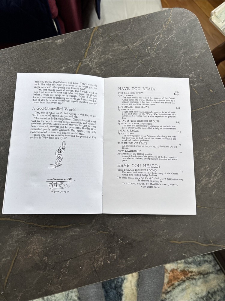 Alcoholics Anonymous Oxford Group