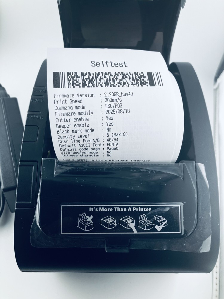 Bluetooth Thermal Receipt Printer P047, 80mm POS Printer, Thermal Printer