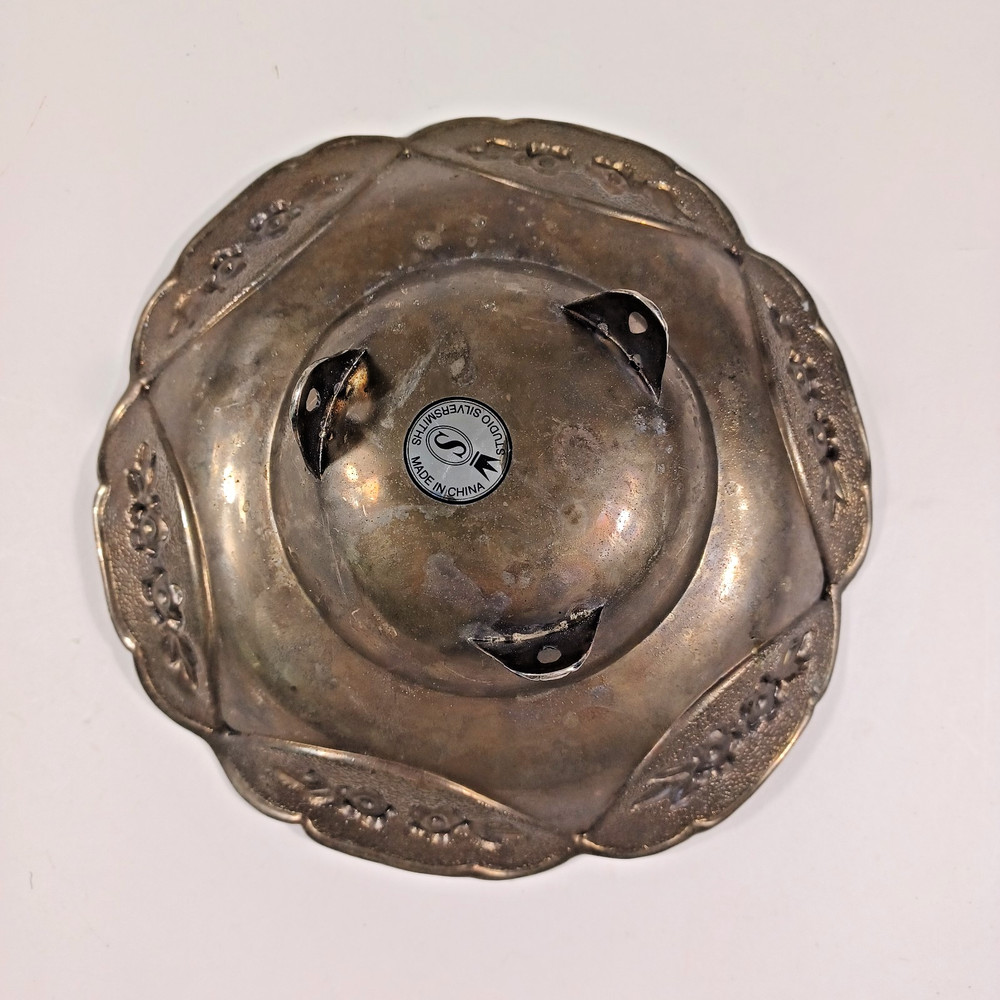Vintage Studio Silversmiths Silver Plated Trinket Serving Dish