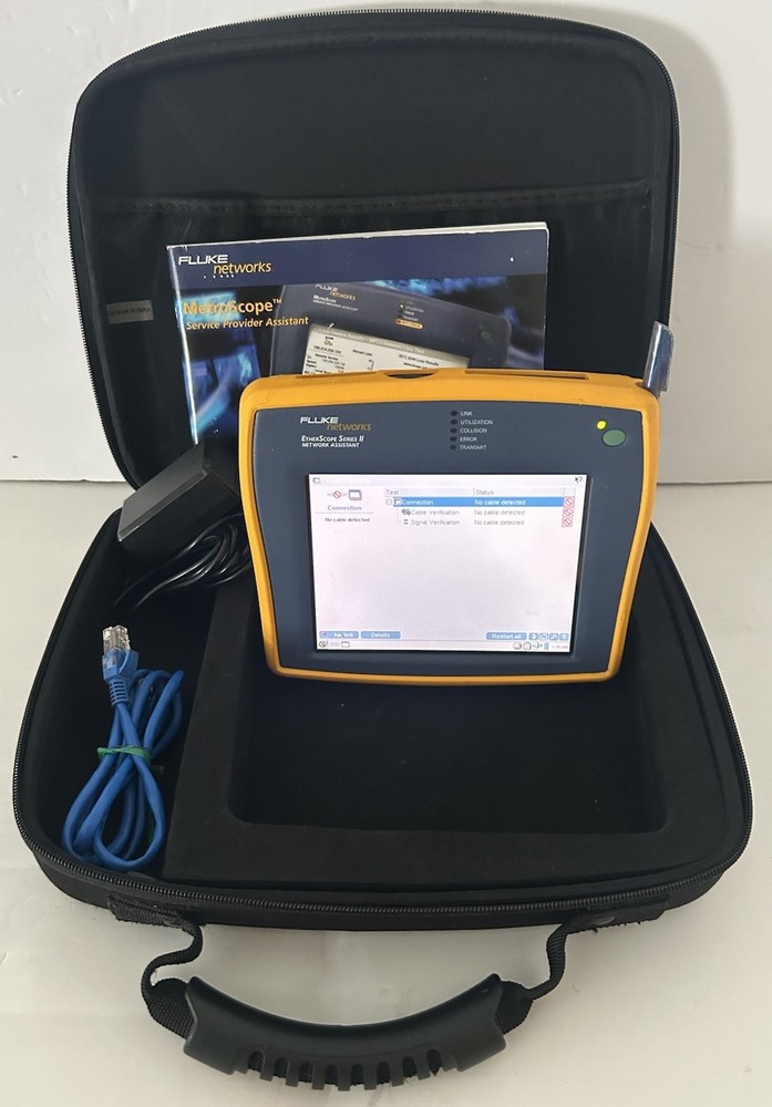 Fluke Networks EtherScope Series II Network Assistant-Case,Battery & Accessories