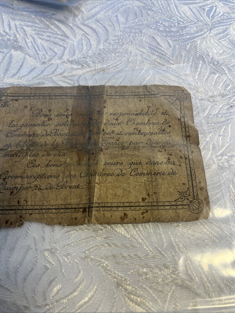 Billet 1 Franc Quimper Et Brest 1915