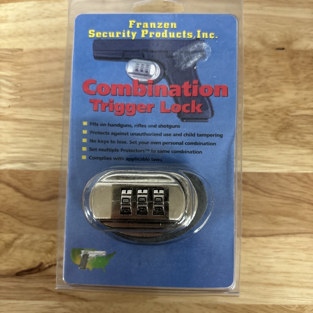 NOS SECURECASE Trigger Lock Set Heavy Duty 3 Digit Combination Lock for Handguns