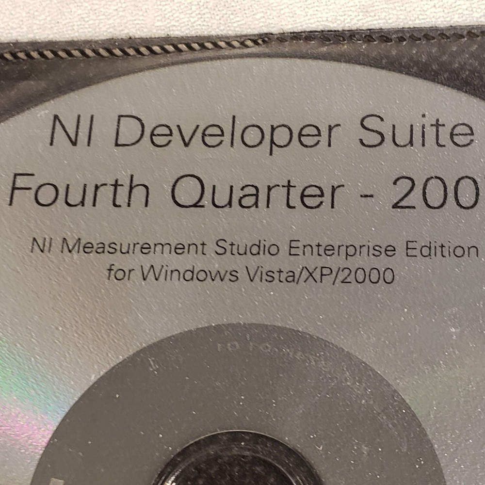 NI Developer Suite Fourth Quarter 2007 8.1.2 Measurement Studio Enterprise