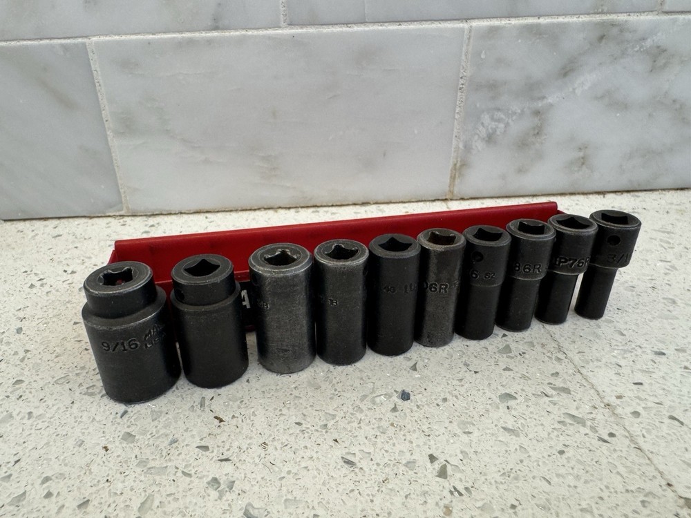 Mac Tools 10-PC. 1/4" Drive SAE Intermediate Impact Socket Set - 6-PT.