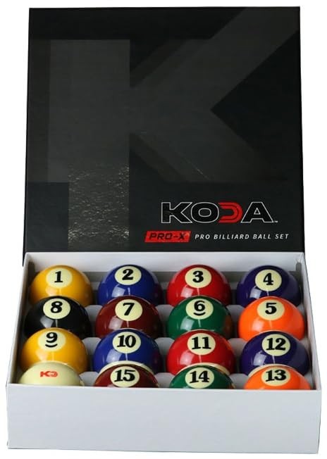 Koda Pro X Pool Ball Set 2.25", multicolor