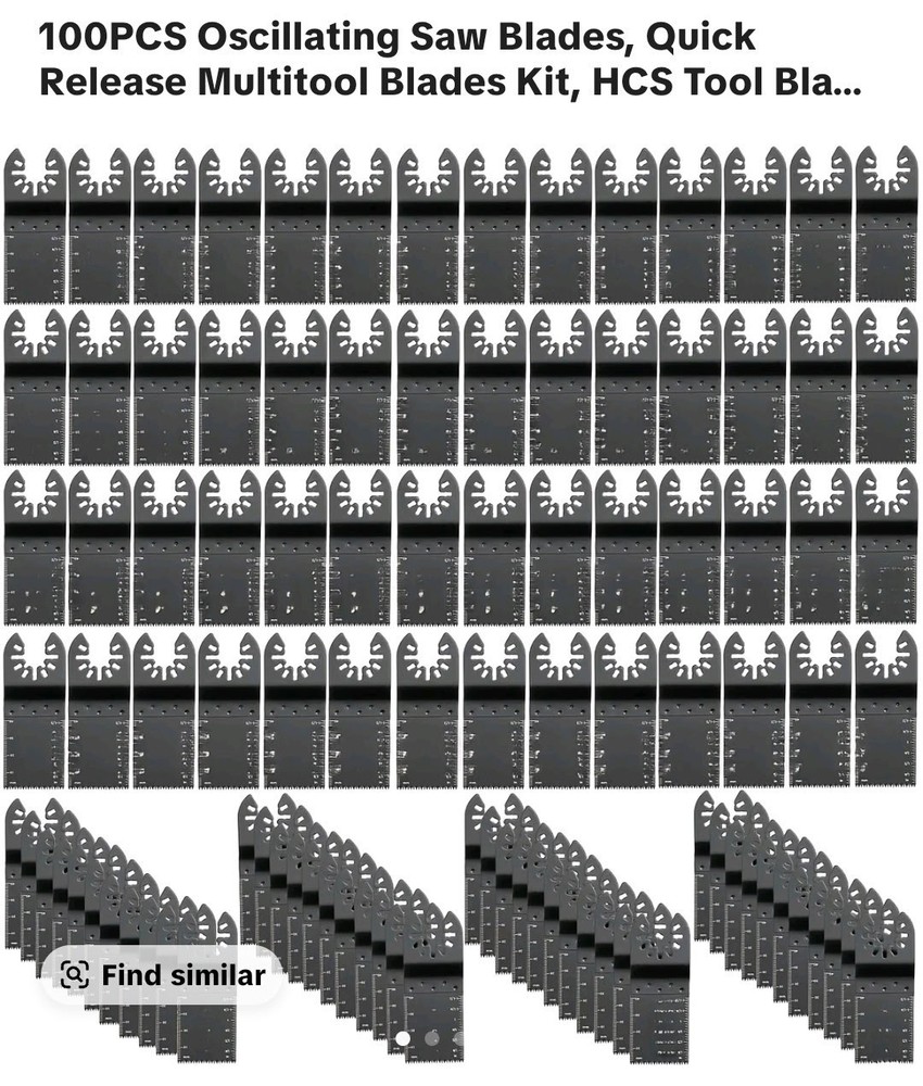 100 PCS oscillating saw blades