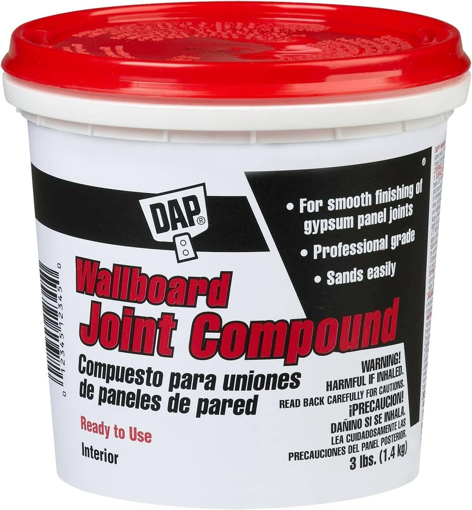 Wallboard Joint Compound, White, 3 Lb