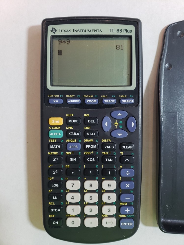 TI 83 Graphing Calculator with Cover Tested