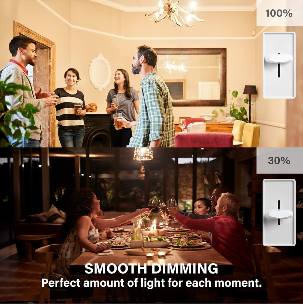 E12 LED Bulb Candelabra Base Dimmable, 60W Equivalent Soft White, Type B Filamen