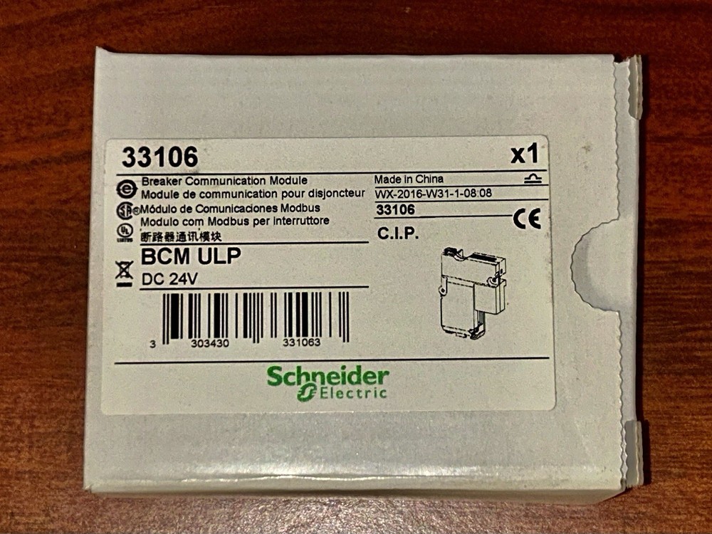 SCHNEIDER 33106 BCM ULP BREAKER COMMUNICATION MODULE FOR MASTERPACT NW , NT