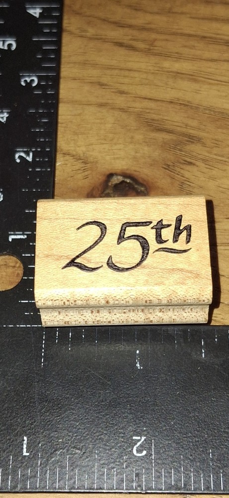 Rubber Stamp,25th,touche,(B214)