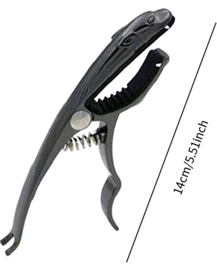 Leopard Shaped Guitar Capo, 2 Pack, Black