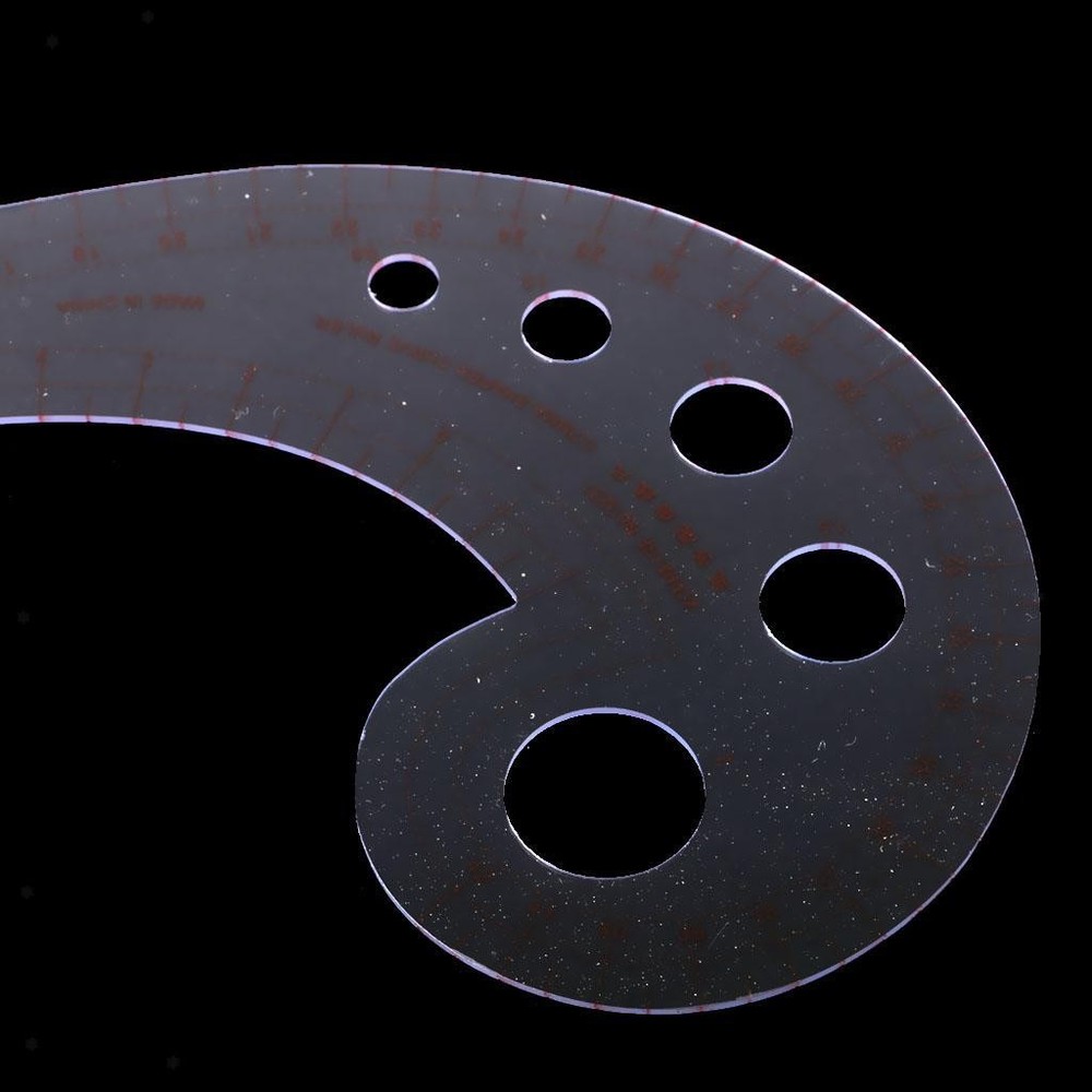 Comma Shaped Curve Ruler Styling Design Ruler