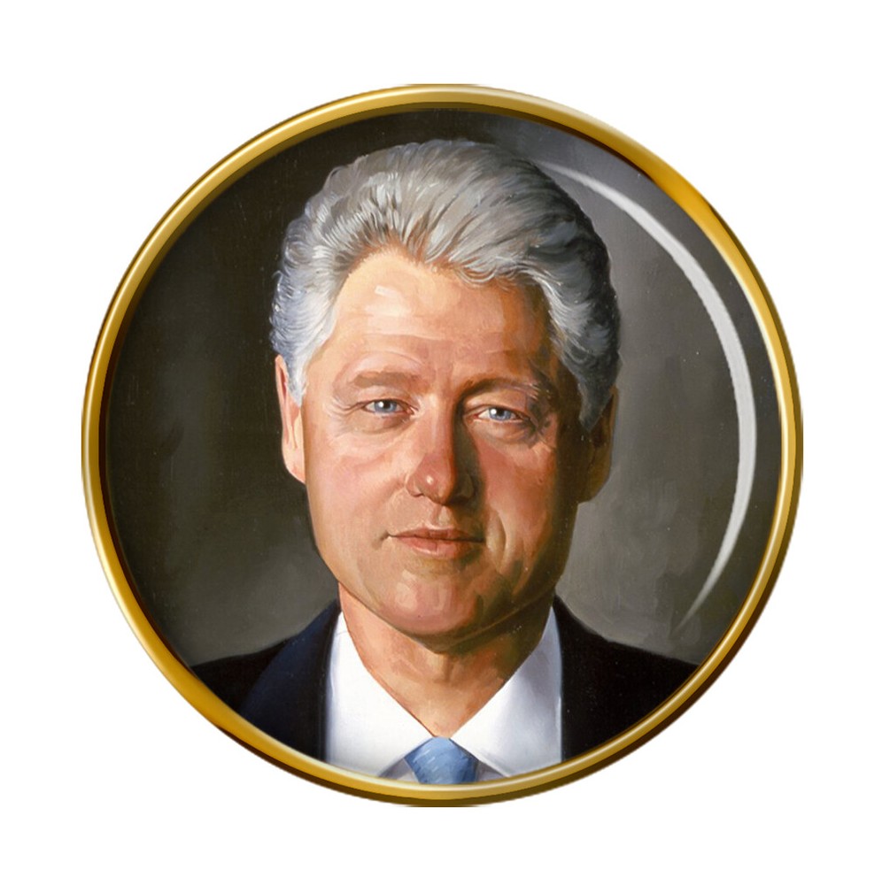 President Bill Clinton Pin Badge