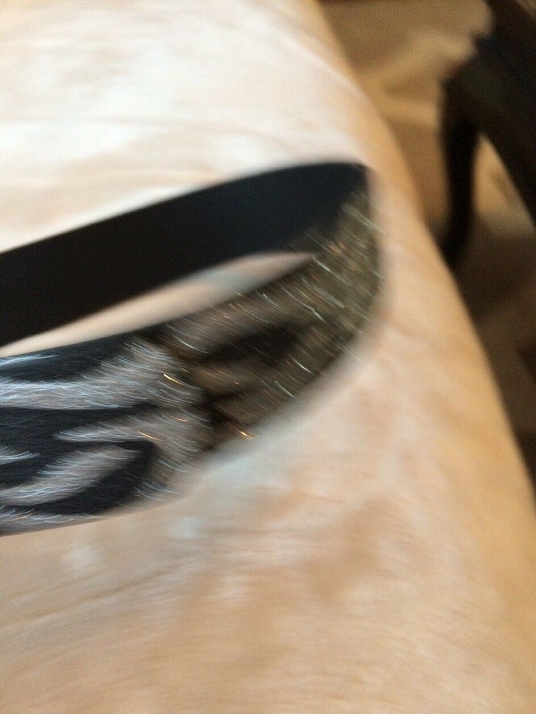 Leather And Fabric Glitter Belt Size Medium