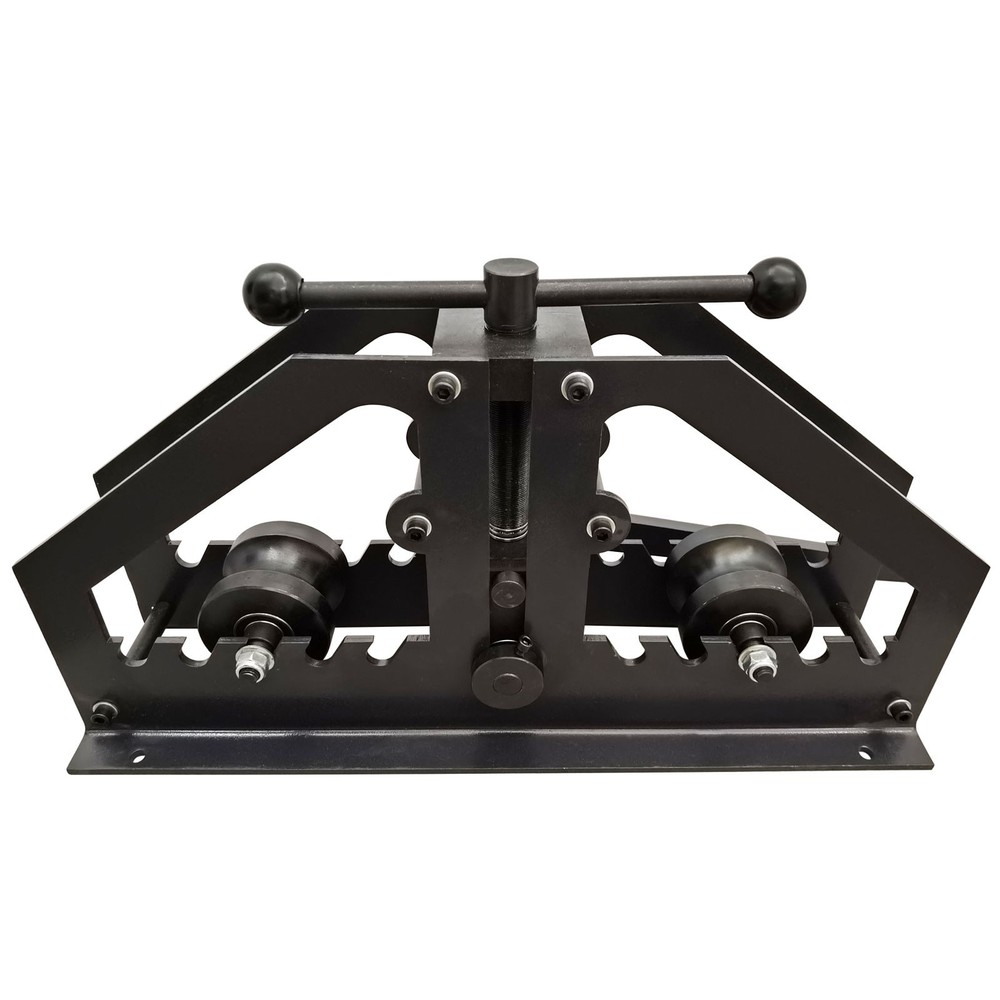Portable Pipe Bender Dual Handle Adjustable Bending Angle Round Tube Roller