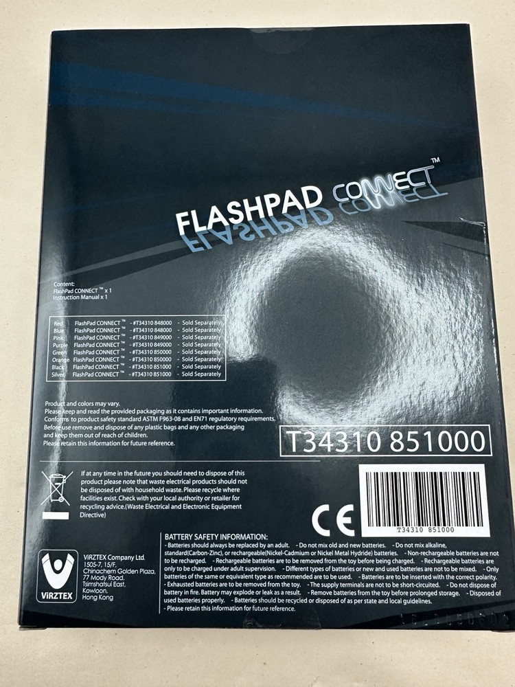 New VirzTex FLASHPAD CONNECT Touchscreen Interactive Game w/Lights 9 Game Modes