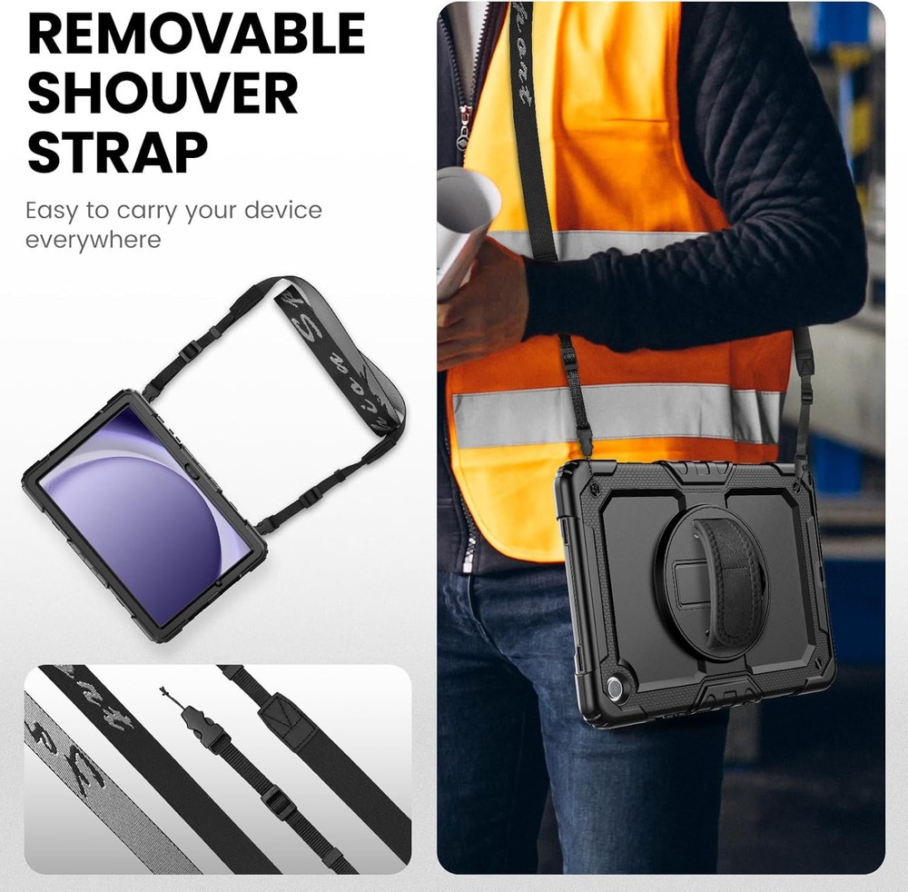 For Samsung Galaxy Tab A11 Plus /A11+/ A9 Plus / A9+ Protective Case With Strap