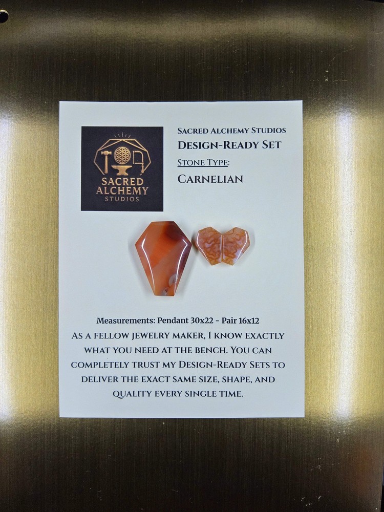 Coffin Shape - Carnelian - Design-Ready Sets