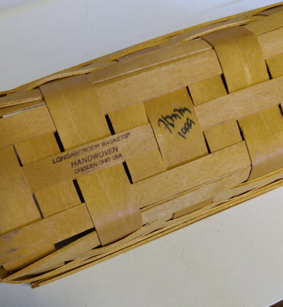 Printed Ceramic Rolling Pin With Longaberger Basket